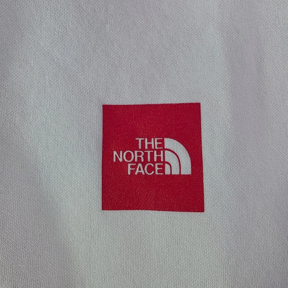 The North Face Mens XXL White Red Box Logo Pullover Hoodie Sweatshirt